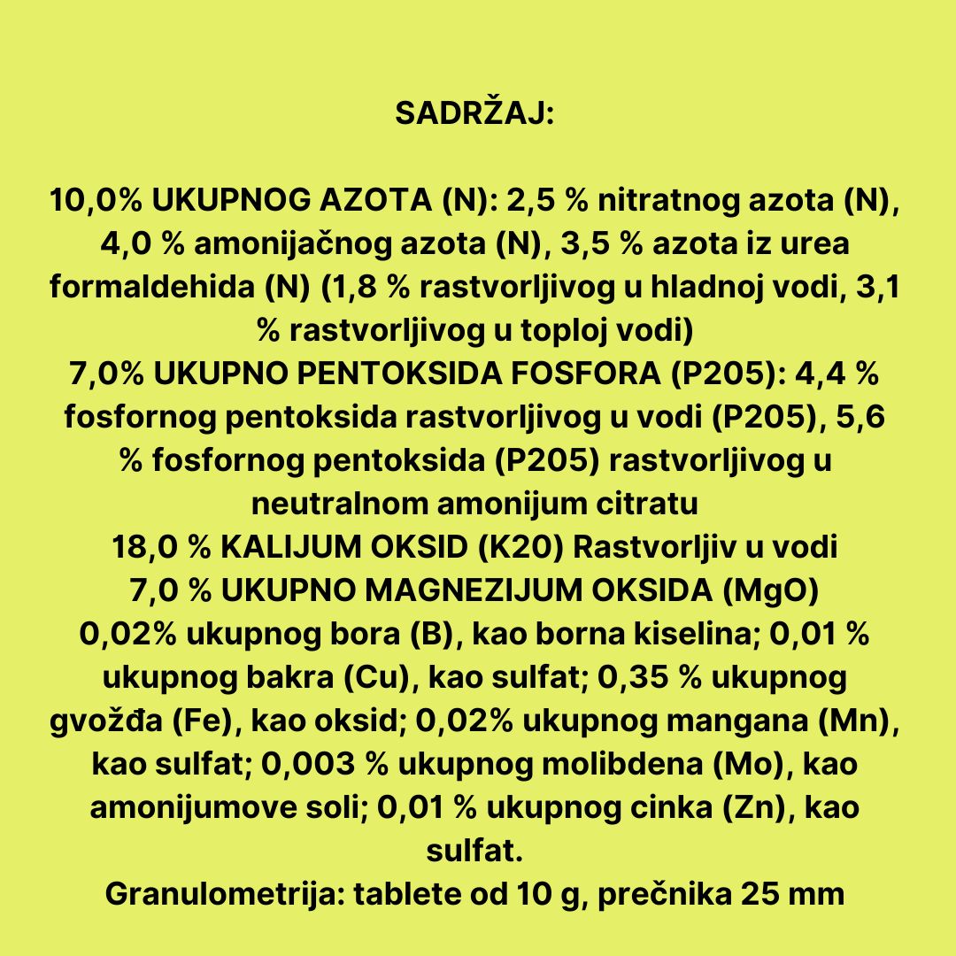 Evergreen Plus - Tablete za Prihranu Četinara 250gr
